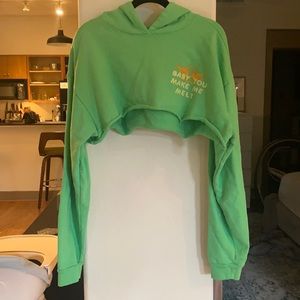 Boys lie cropped hoodie